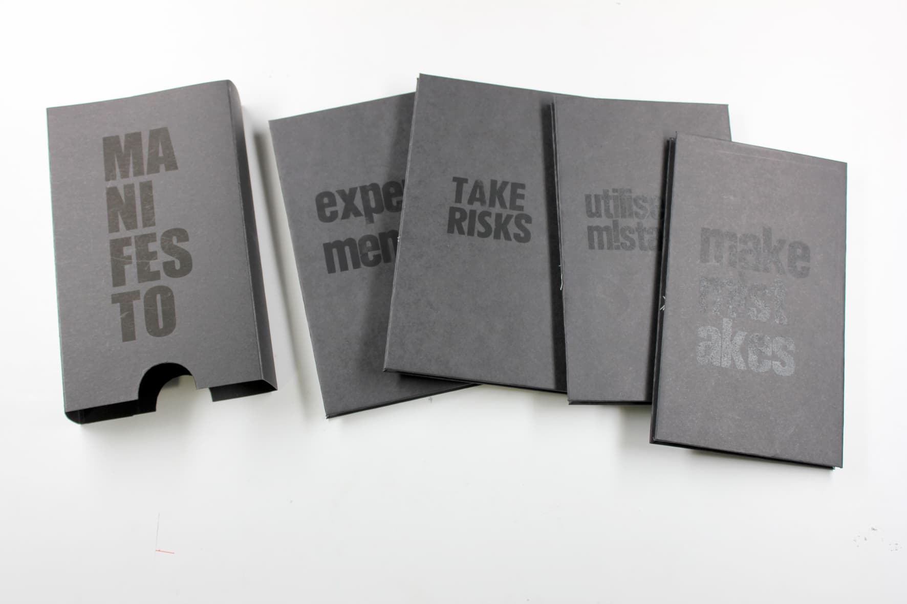 Manifesto concertina books and printed outcomes