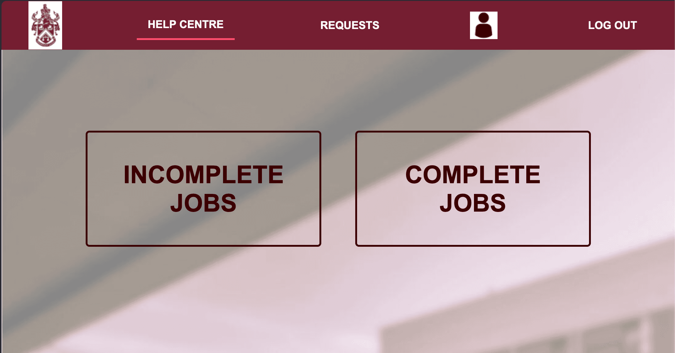 WearView Academy dashboard showing incomplete and complete jobs options